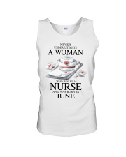 nurse a woman June Unisex Tank tile