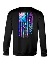 Maine Girl USA Flag Crewneck Sweatshirt tile