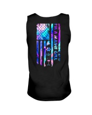 Maine Girl USA Flag Unisex Tank tile
