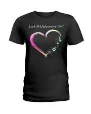Just A Delaware Girl Ladies T-Shirt tile