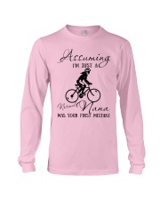 cycling assuming normal nana Long Sleeve Tee tile