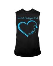 Michigan Blue Heart NL Beer Bottle Sleeveless Tee tile