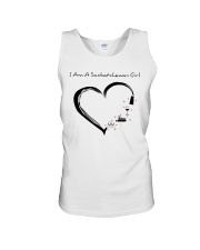 Saskatchewan Girl Heart Pontoon Boat NL Unisex Tank tile