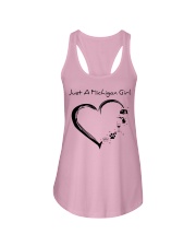 Camping Heart Michigan Girl Ladies Flowy Tank tile