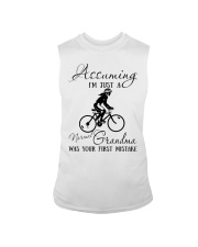 cycling just a normal grandma Sleeveless Tee tile