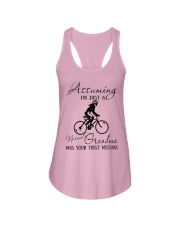 cycling just a normal grandma Ladies Flowy Tank tile