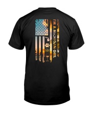 2 Sides Michigan USA Flag Classic T-Shirt tile