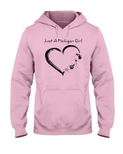 Just A Michigan Girl Hooded Sweatshirt front