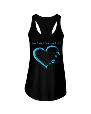 Florida Blue Heart Ladies Flowy Tank tile