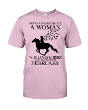 horse a woman February Classic T-Shirt tile