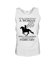 horse a woman February Unisex Tank tile