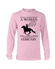 horse a woman February Long Sleeve Tee tile