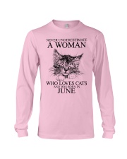 cats a woman June Long Sleeve Tee tile