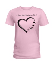 Ontario Girl Heart Ladies T-Shirt tile