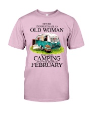 camping old woman February Classic T-Shirt tile