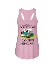 camping old woman February Ladies Flowy Tank tile