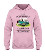 camping old woman February Hooded Sweatshirt tile