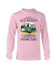 camping old woman February Long Sleeve Tee tile