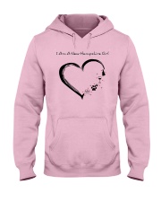 New Hampshire Girl Heart Hooded Sweatshirt front
