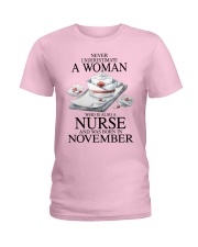 nurse a woman November Ladies T-Shirt tile