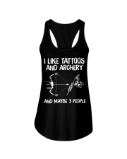 archery and tatoos Ladies Flowy Tank tile