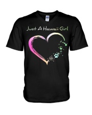 Just A Hawaii Girl V-Neck T-Shirt tile