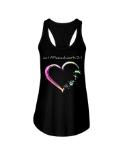 Just A Massachusetts Girl Ladies Flowy Tank tile