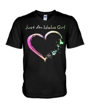 Just An Idaho Girl V-Neck T-Shirt tile
