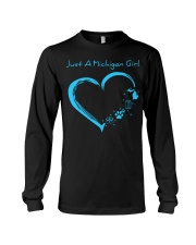 Michigan Blue Heart NL 14 Long Sleeve Tee tile