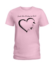 Just An Ontario Girl Ladies T-Shirt tile