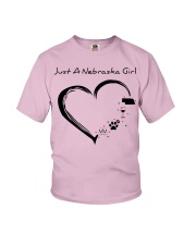 Just A Nebraska Girl Youth T-Shirt tile