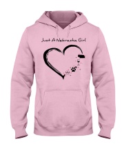 Just A Nebraska Girl Hooded Sweatshirt front