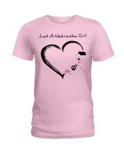Just A Nebraska Girl Ladies T-Shirt tile