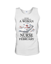 nurse a woman February Unisex Tank tile