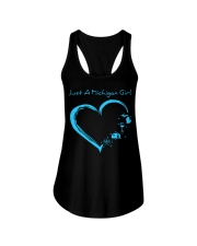 Michigan Blue Heart NL Ladies Flowy Tank tile