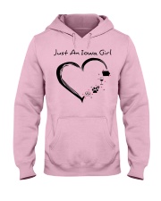 Just An Iowa Girl Hooded Sweatshirt front