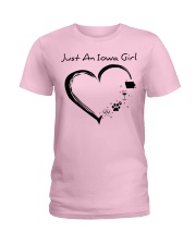 Just An Iowa Girl Ladies T-Shirt tile