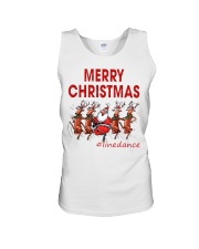 MERRY CHRISTMAS LINE DANCE Unisex Tank tile