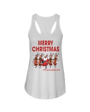 MERRY CHRISTMAS LINE DANCE Ladies Flowy Tank tile