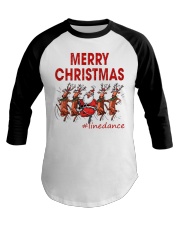 MERRY CHRISTMAS LINE DANCE Baseball Tee tile