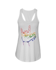 LOVE IS LOVE Ladies Flowy Tank tile