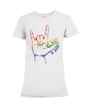 LOVE IS LOVE Premium Fit Ladies Tee tile