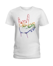 LOVE IS LOVE Ladies T-Shirt tile