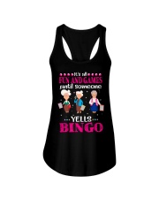 FUN AND GAME UNTIL SOMEONE YELLS BINGO Ladies Flowy Tank tile