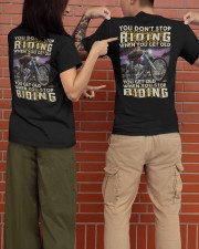 YOU DONT STOP RIDING WHEN YOU GET OLD Classic T-Shirt apparel-classic-tshirt-lifestyle-back-146