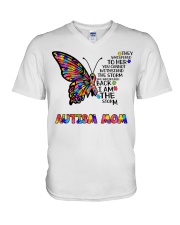Autism Mom V-Neck T-Shirt tile