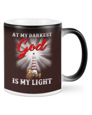 AT MY DARKEST GOD IS MY LIGHT Mugs tile