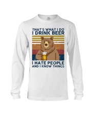 I Drink Beer I Hate People Long Sleeve Tee thumbnail