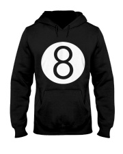 8 Ball Billiards Pool Hustler Hooded Sweatshirt front