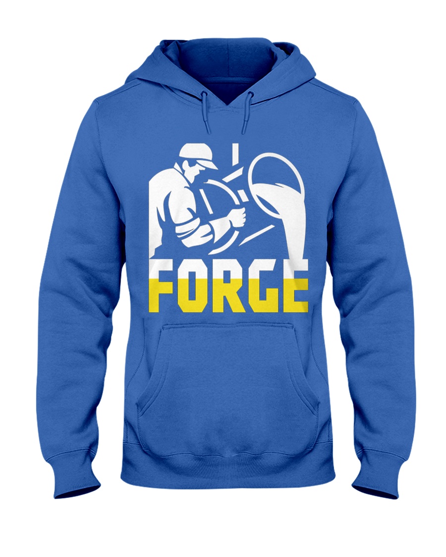 Foundry Worker Pouring Molten Metal Hooded Sweatshirt